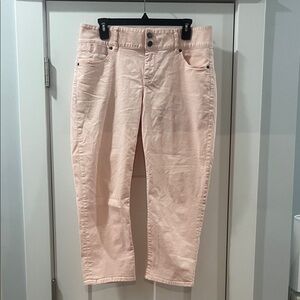 Women’s Light Pink Baby Pink Talbots Signature Crop 12 31 like new